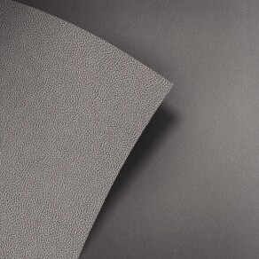 Grey grained leather